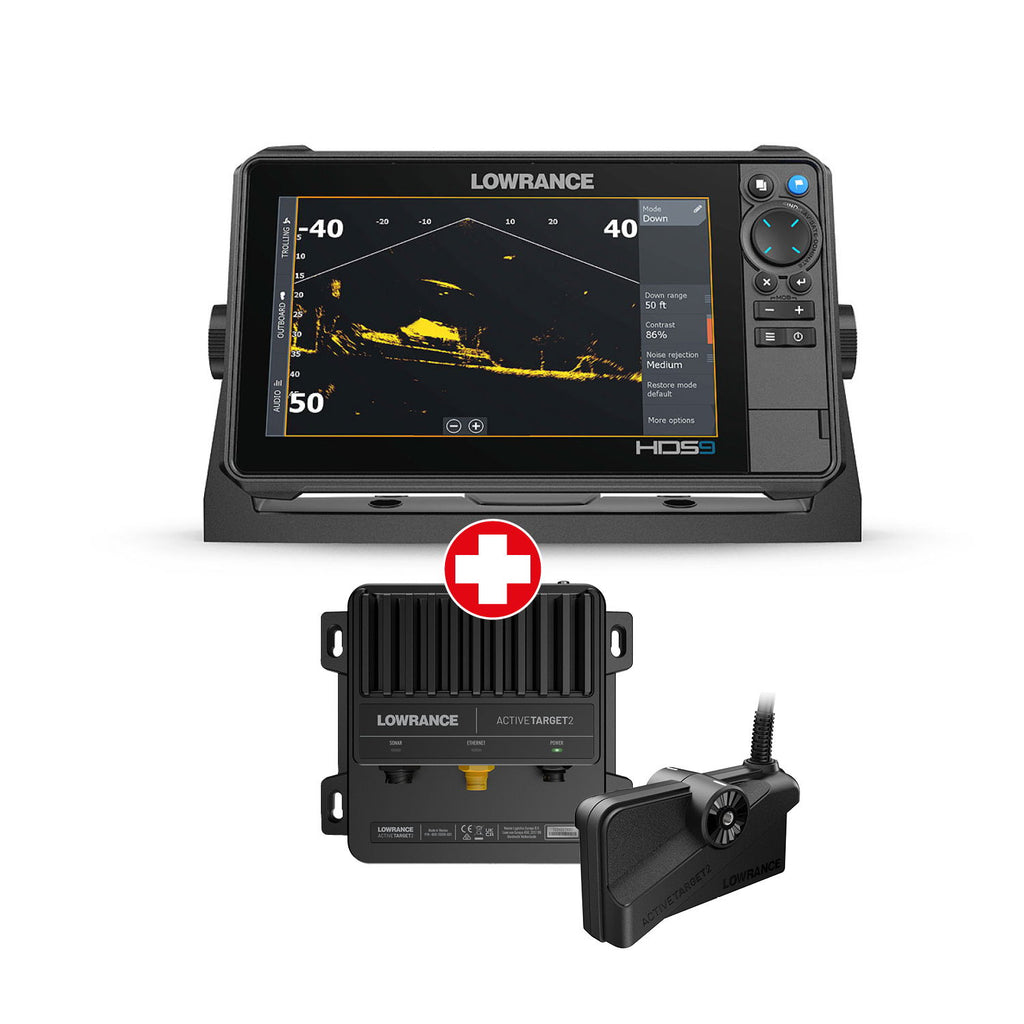 Lowrance HDS Pro 9" sett med ActiveTarget 2 front