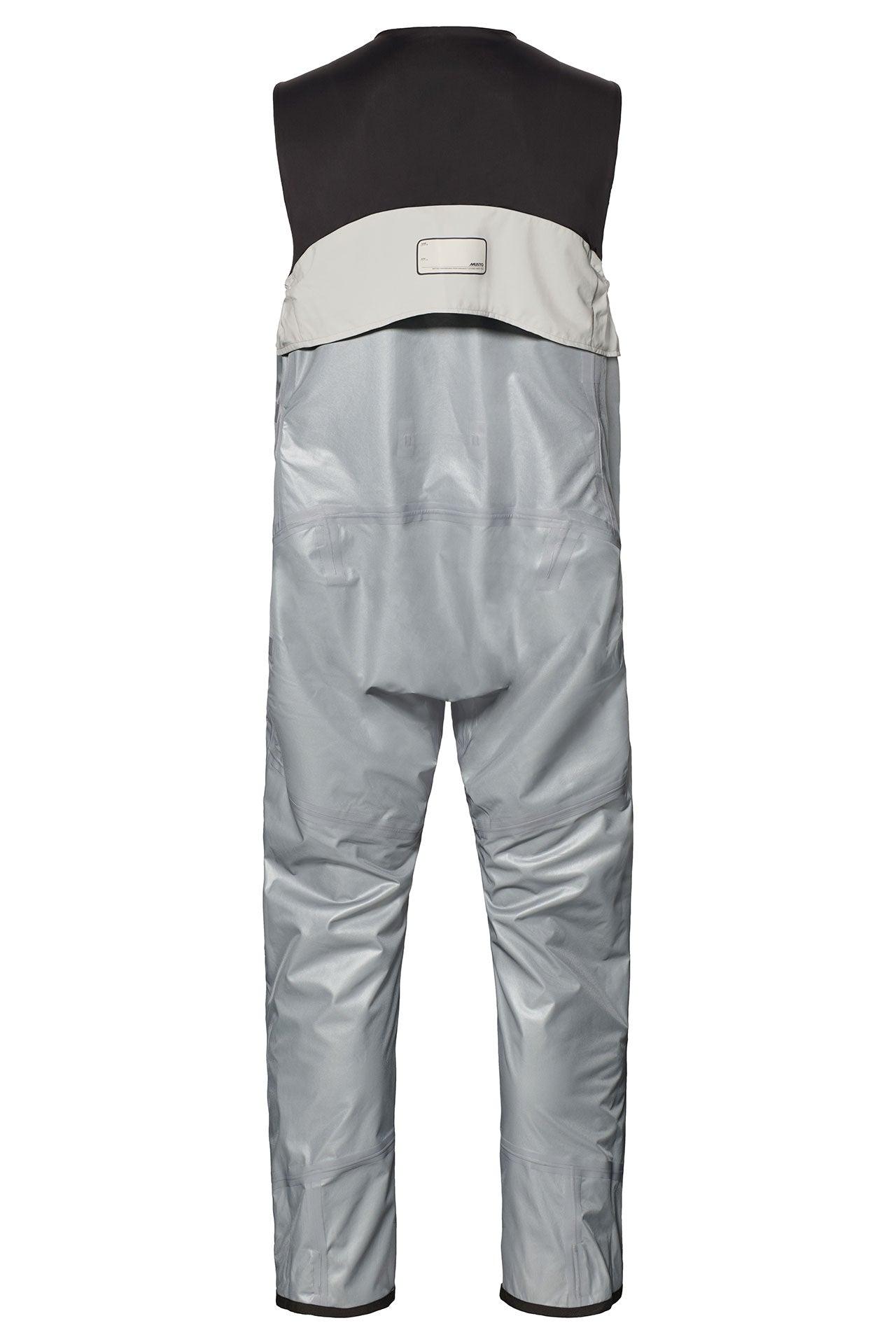 Nærbilde av refleksdetaljer på LPX Gore-Tex salopette 2.0 vanntett seilerbukse
