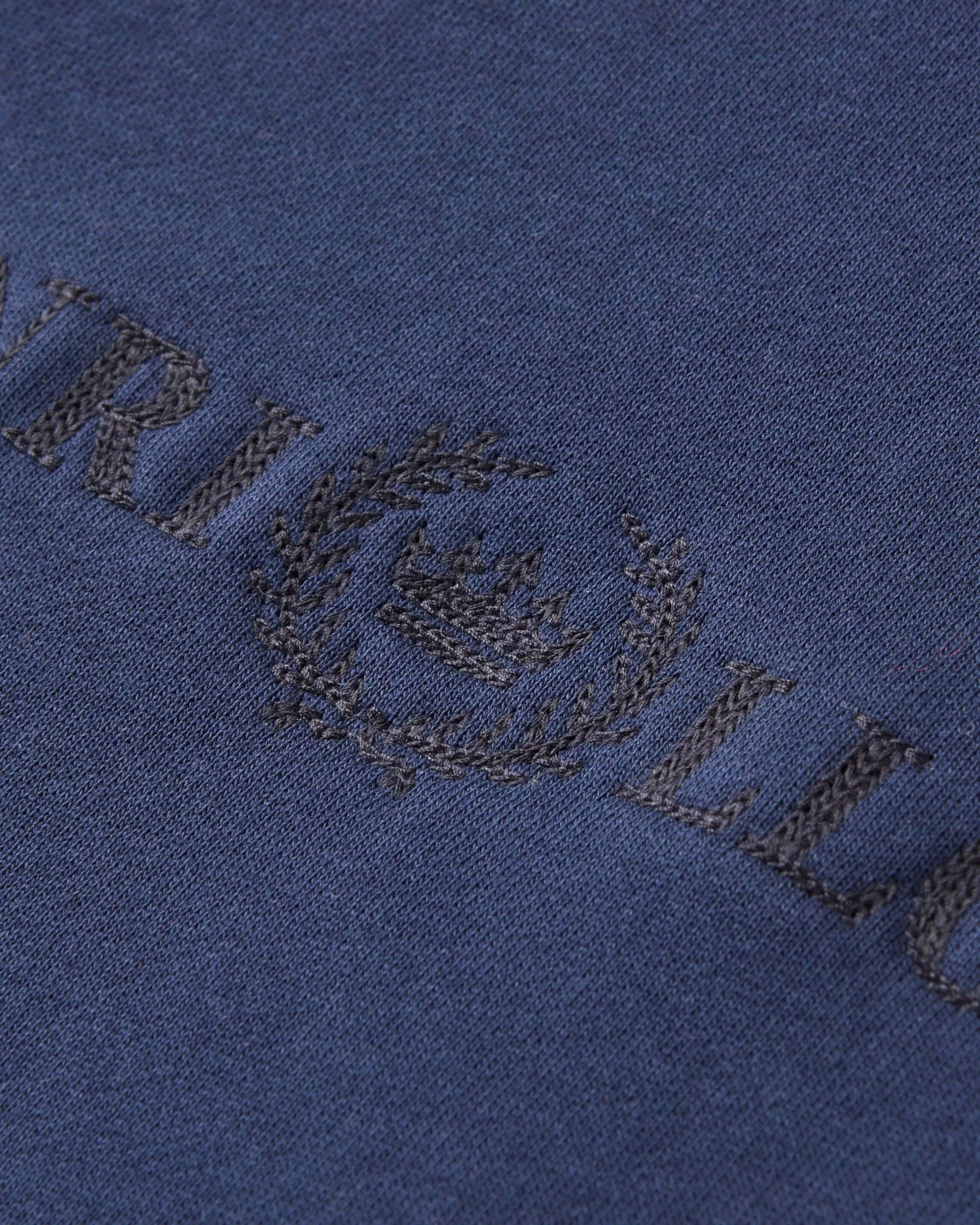 Detalj av Lytham sweatshirt 315 g/m² med YKK glidelås marineblå