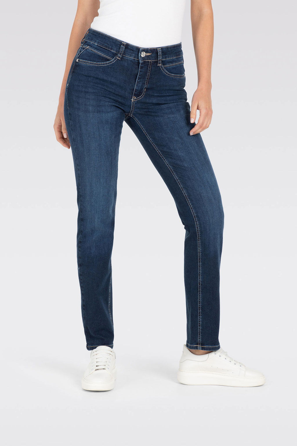 MAC Angela stretchjeans dame 5 lommers slim fit bakside