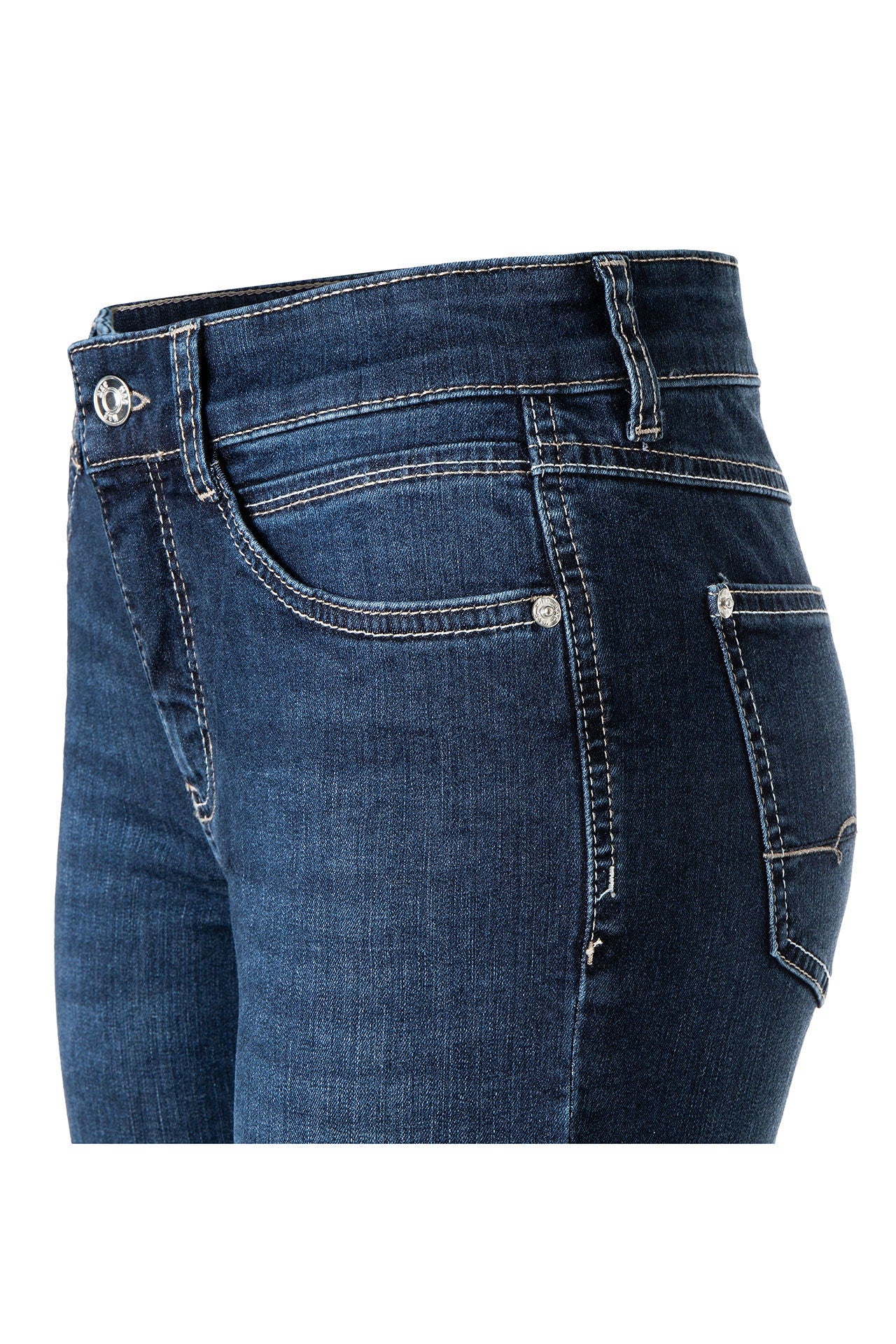 Full lengde visning av MAC Angela stretchjeans dame 5 lommers slim fit