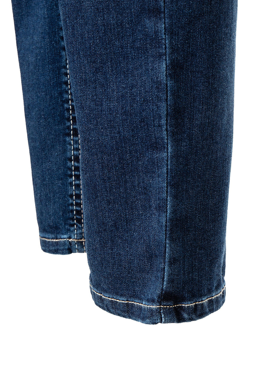 MAC Angela stretchjeans dame 5 lommers slim fit logo detalj