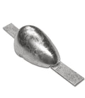 Magnesium skroganode oval 165 x 80 x 40 mm forfra