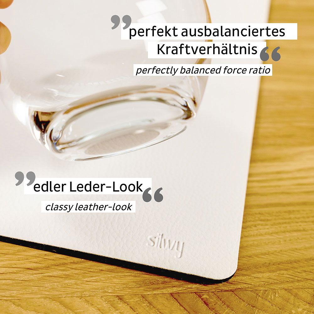 Magnetisk sklimatte for glass - Silwy i bruk på bord