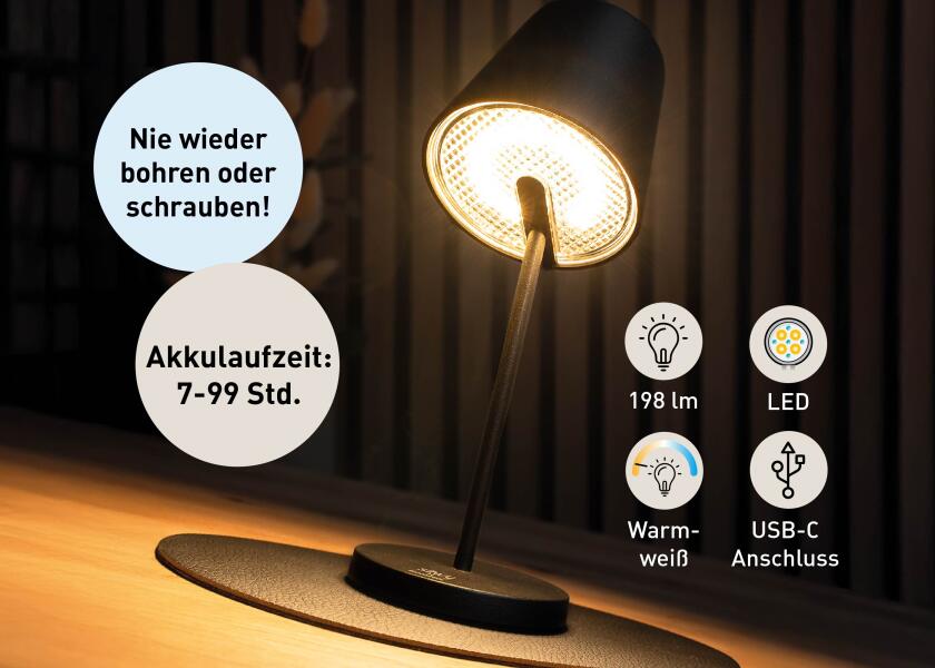 Magnetlampe PORTOFINO LED dimbar montert på båt