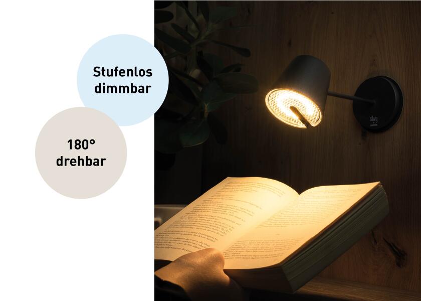 Magnetlampe PORTOFINO LED dimbar med dimmer