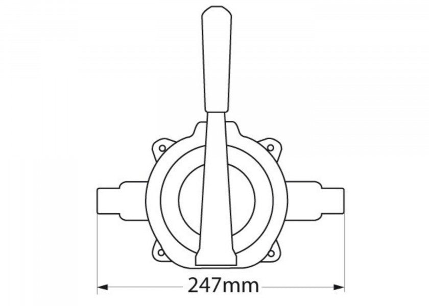 Nærbilde av Manuell lensepumpe Gusher Urchin BP 9005 membranpumpe
