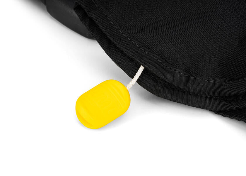 Detalj av sømmer på Manuell redningsvest GO 150 N svart polyester - Seatec