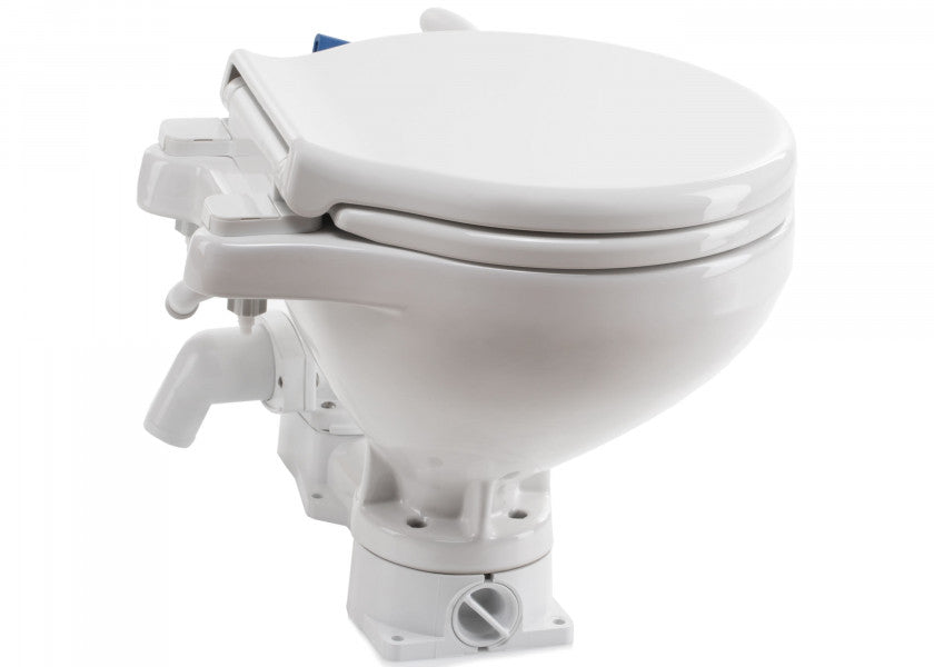 Montert Manuelt bord-WC SPLASH standard porselen softclose i båt