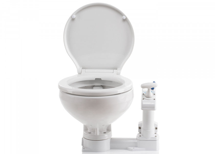 Manuelt bord-WC SPLASH standard porselen softclose pumpe