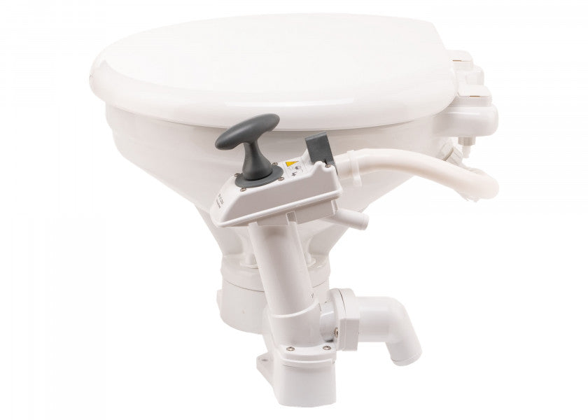 Manuelt toalett AquaT komfort med soft close-lokk bakside