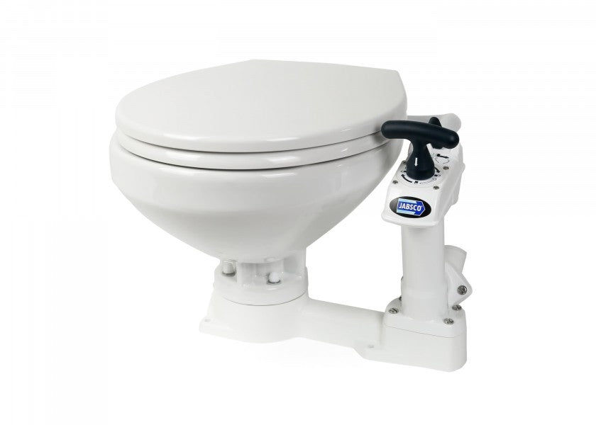 Manuelt toalett NEW STYLE komfort med soft close-lokk forfra