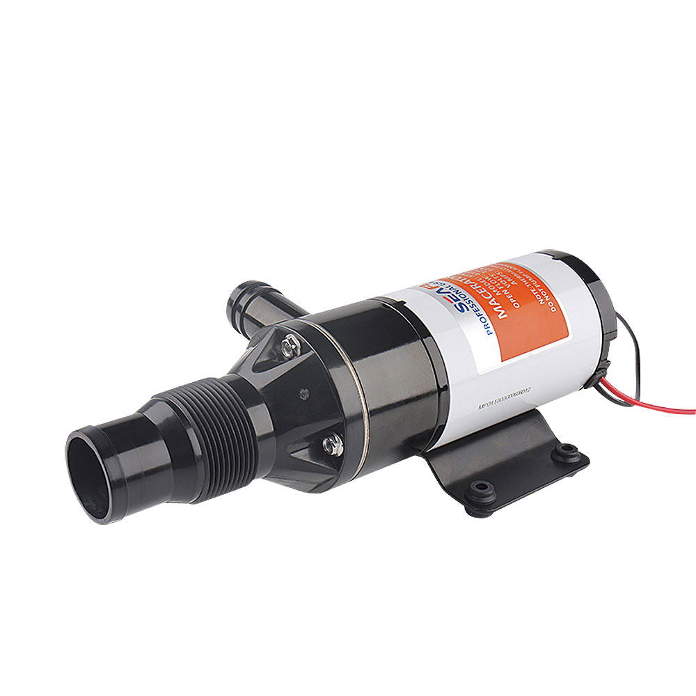Maseringspumpe 12V 45 l/min 12 A innløp 38 mm forfra
