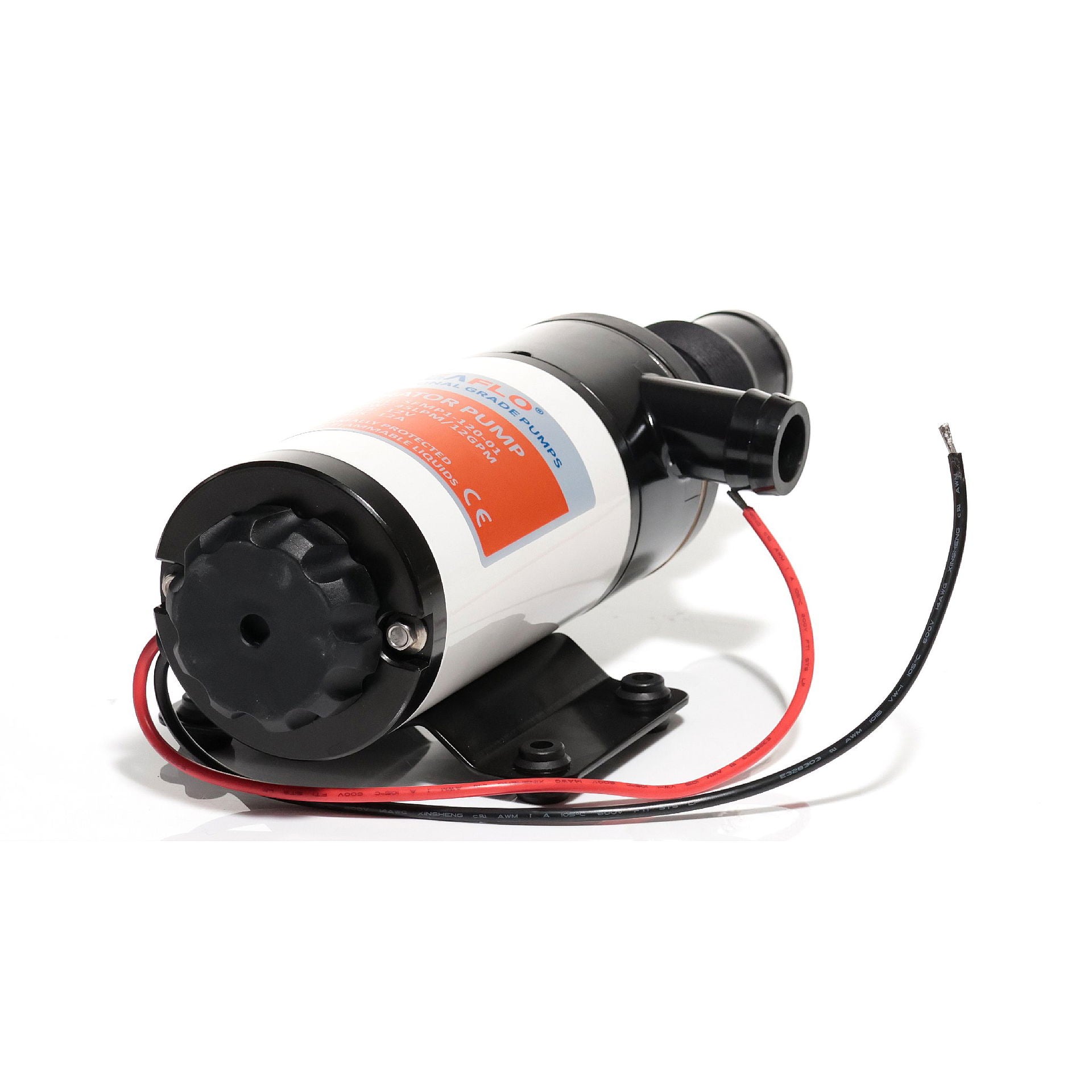 Maseringspumpe 12V 45 l/min 12 A innløp 38 mm nærbilde