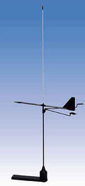 Mastetoppantenne VHF 1 m rustfritt stål med vindviser for båt