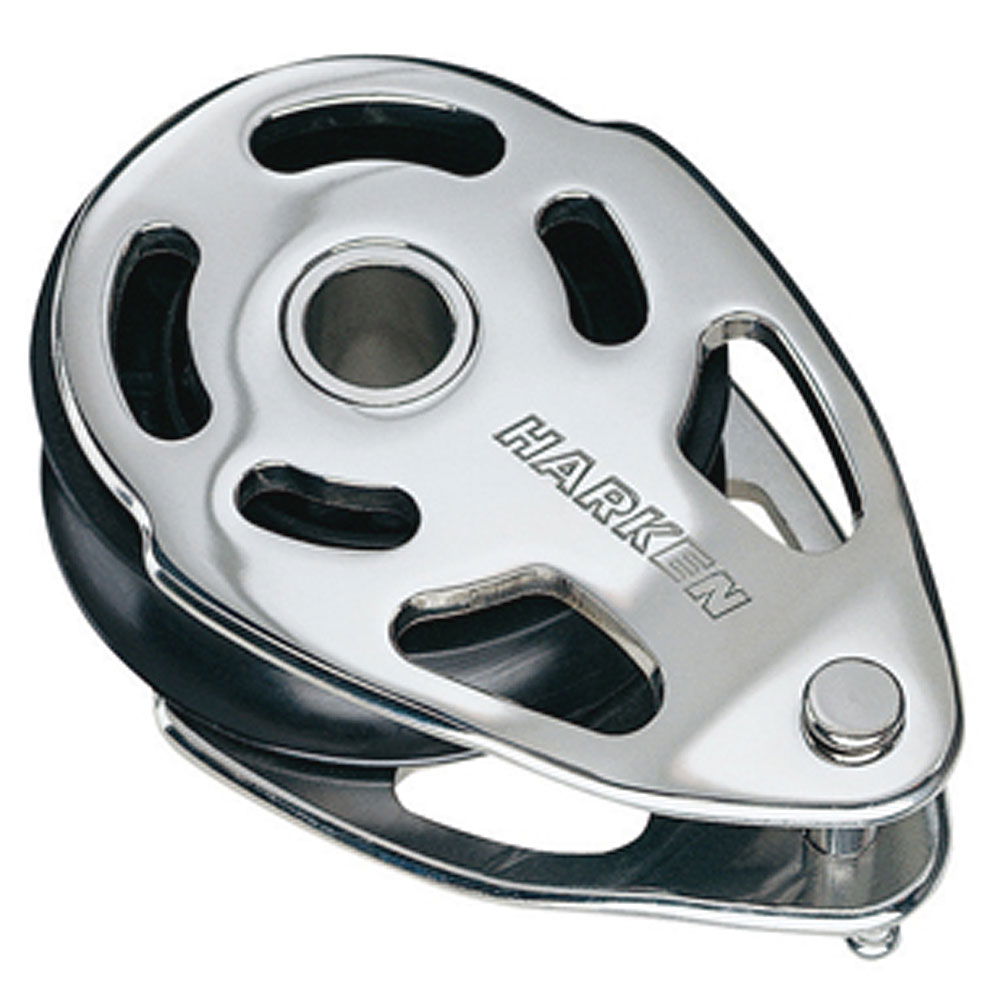Mastfot blokk rustfritt stål 75 mm 2721 kg bruddlast Harken forfra