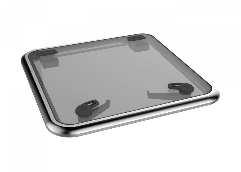 Medium Profile dekksluke 60 aluminium 578 x 578 mm kvadratisk forfra
