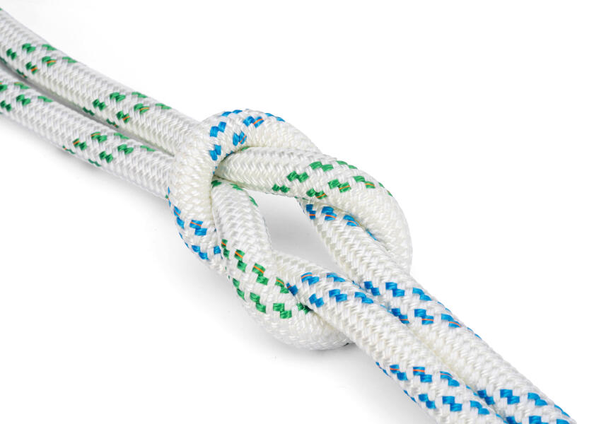 Nærbilde av flettet Mega Twin Dyneema universaltau med Dyneema-kjerne metervare - Gleistein