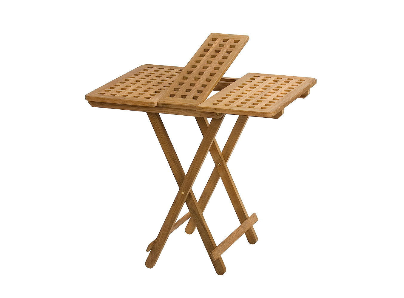 Mellomstykke i teak for klappbord 60 x 16 cm - ARC Marine forfra