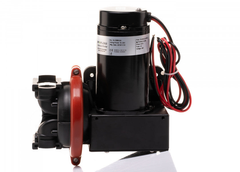 Montert Membranpumpe Viking Power 16 24V i båt