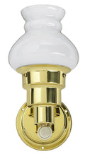 Messinglampe innendørs hvelvet med LED 10 W 12V bryter Compass foran