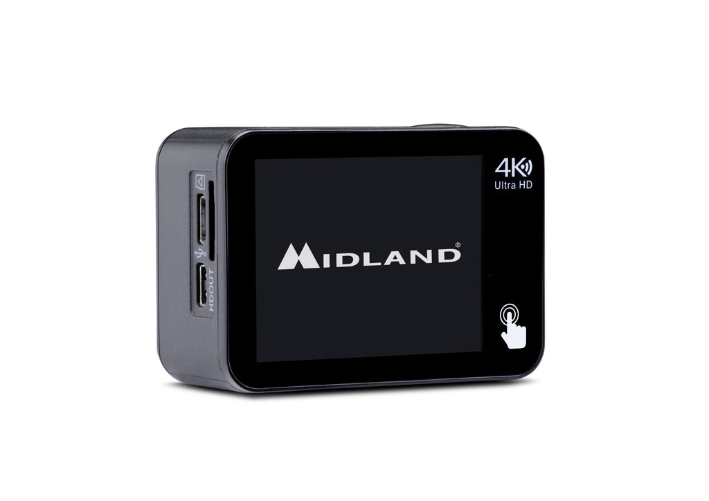 Midland H9 Pro WiFi action cam Ultra HD med bildestabilisator detalj