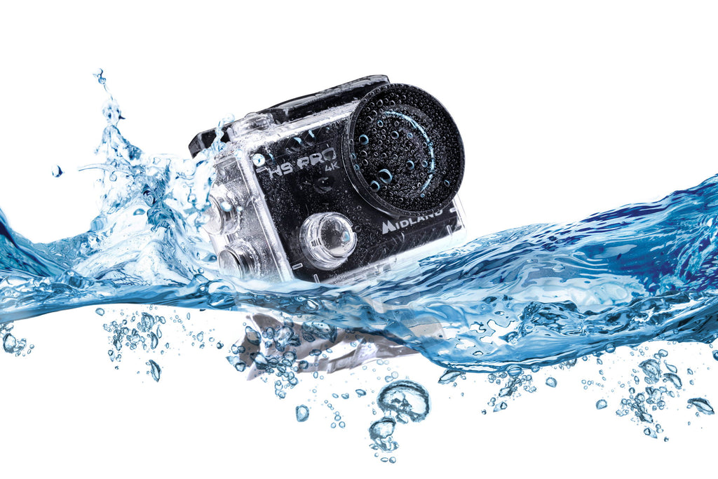 Midland H9 Pro WiFi action cam Ultra HD med bildestabilisator nærbilde