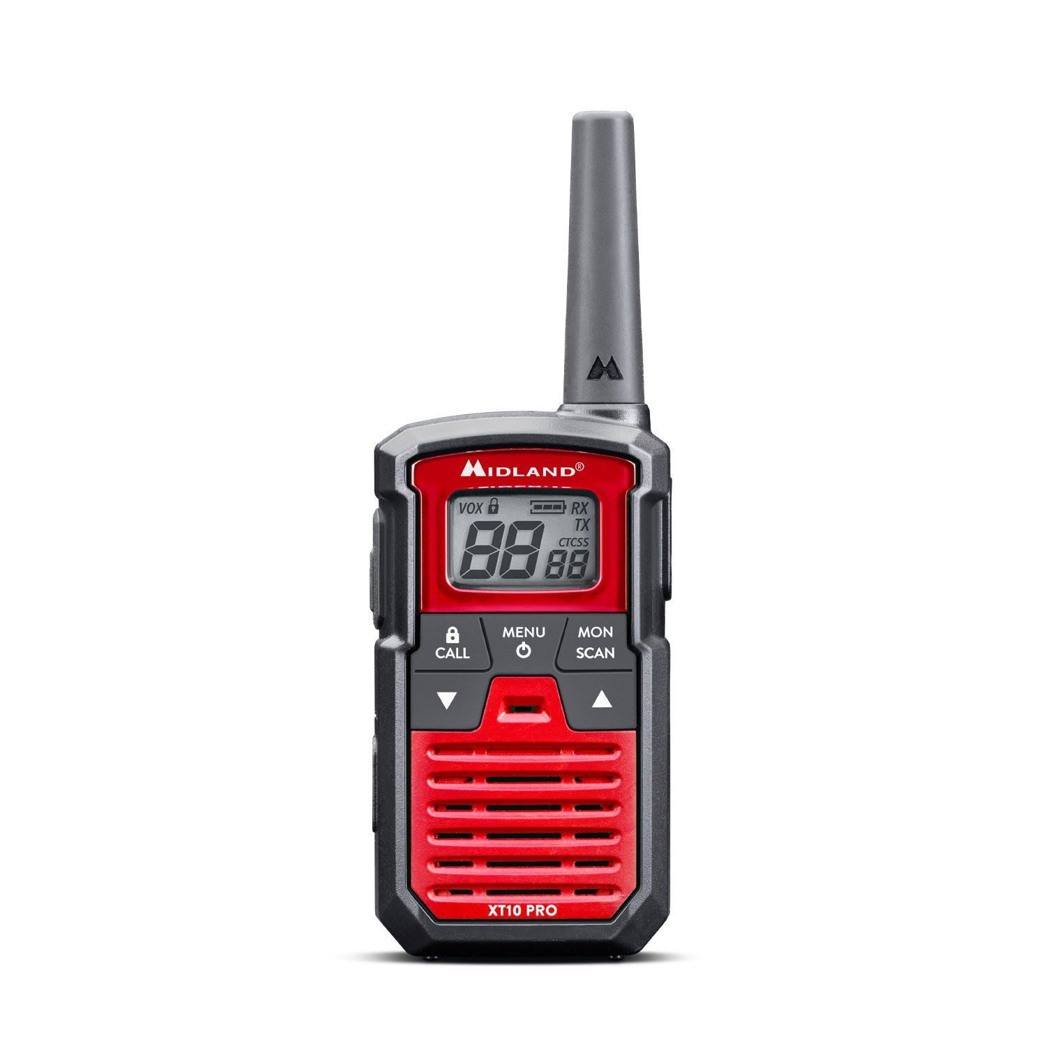 Midland XT10 Pro PMR446 radio 2er sett forfra