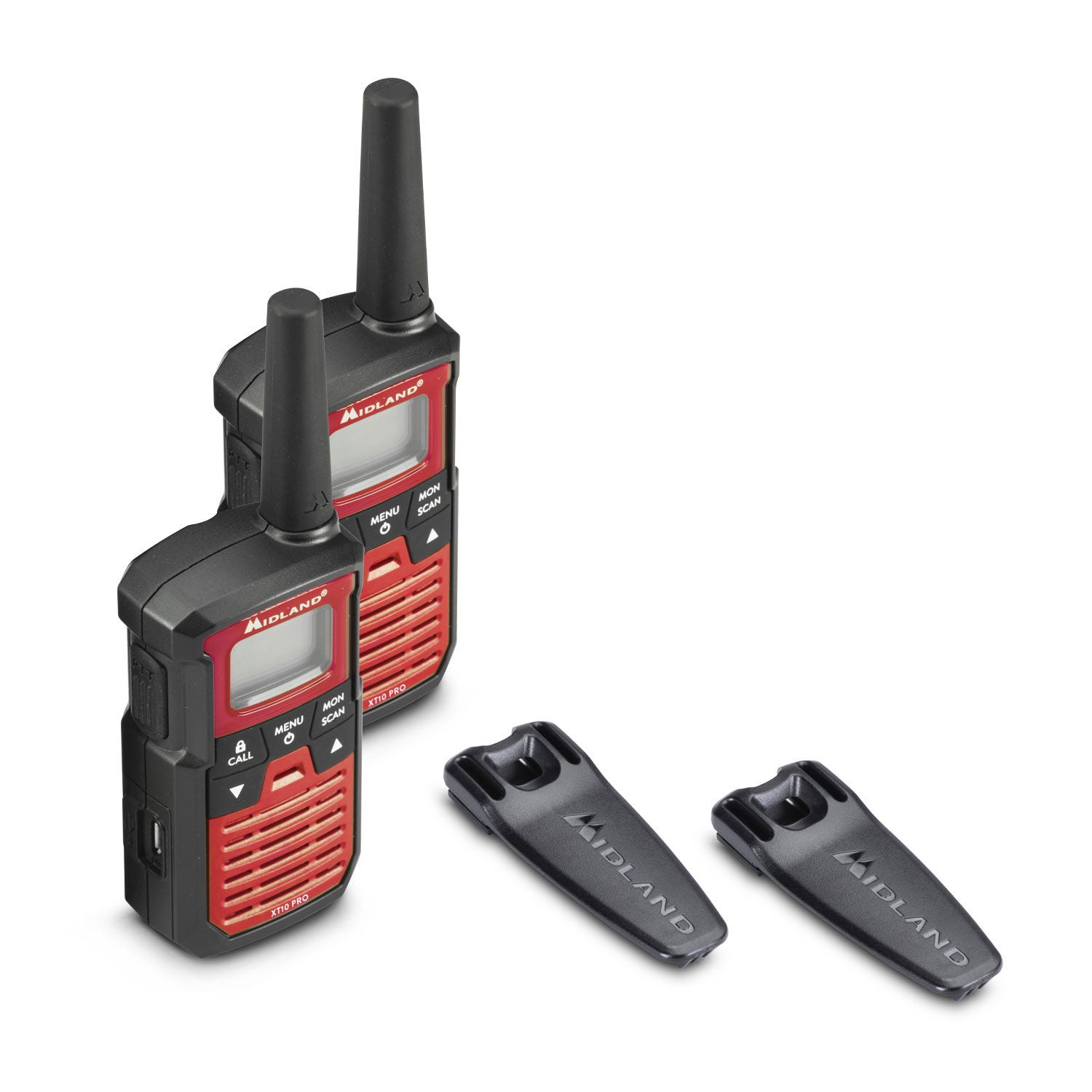 Midland XT10 Pro PMR446 radio 2er sett detalj