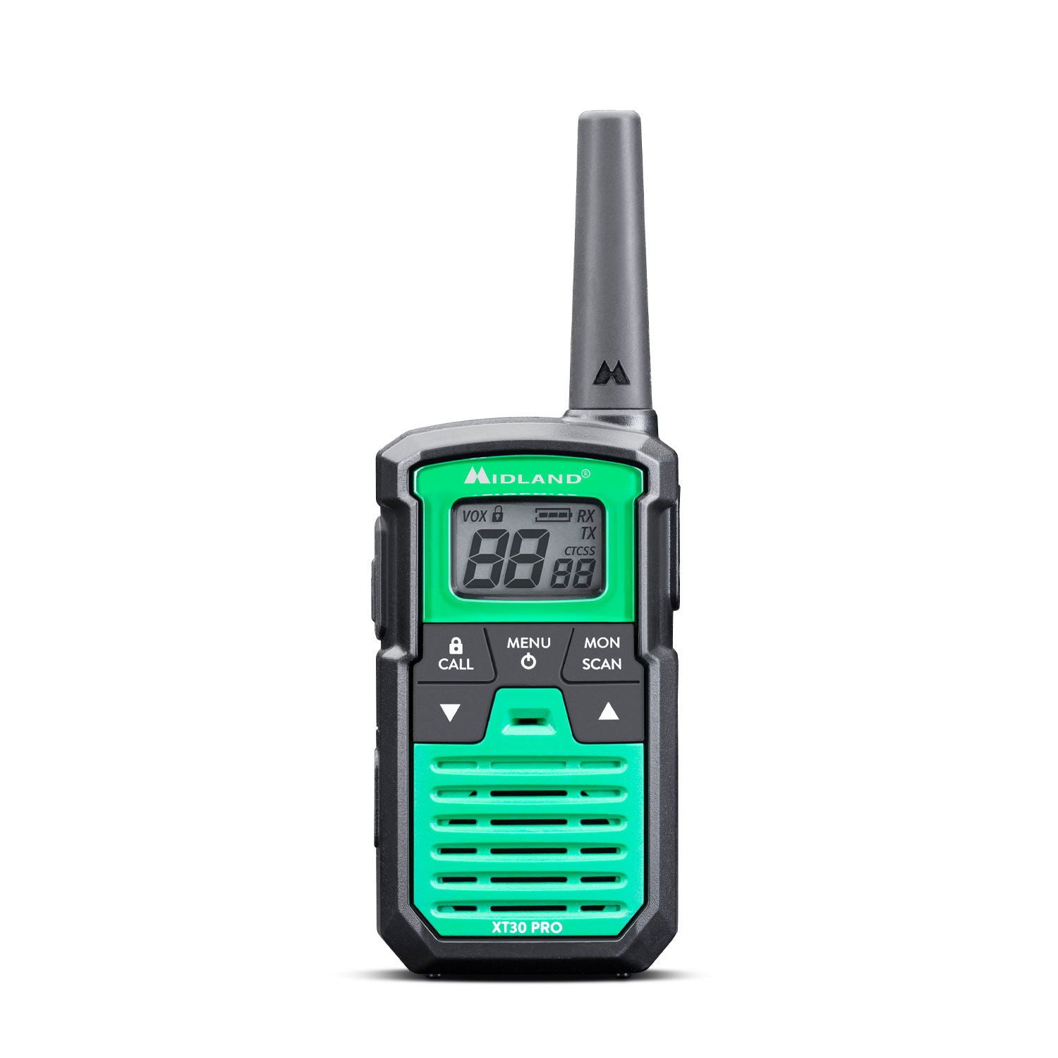 Midland XT30 Pro PMR446 radio 2er sett forfra