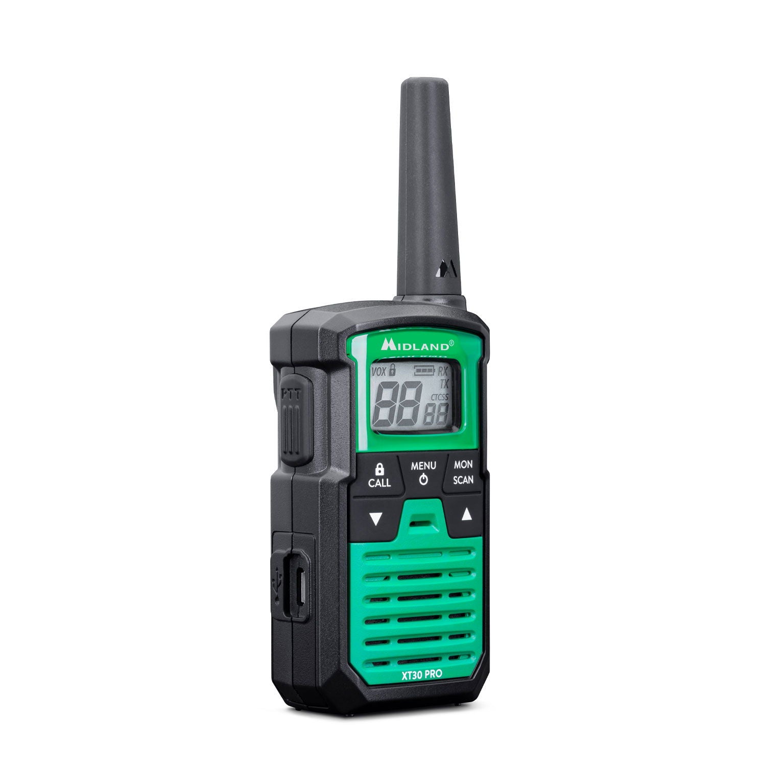 Midland XT30 Pro PMR446 radio 2er sett bakside