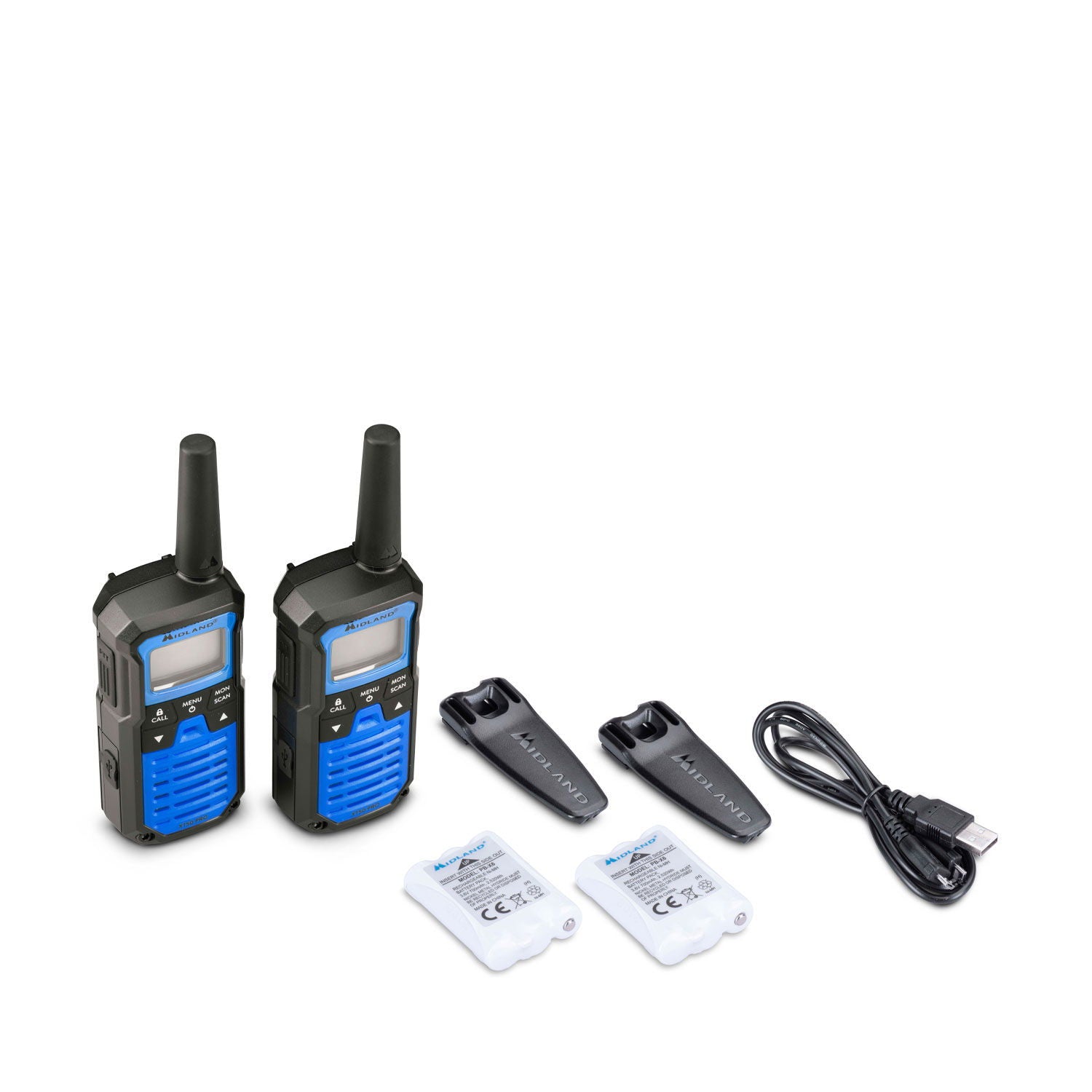 Detalj av Midland XT50 Pro PMR446 radio 2er sett