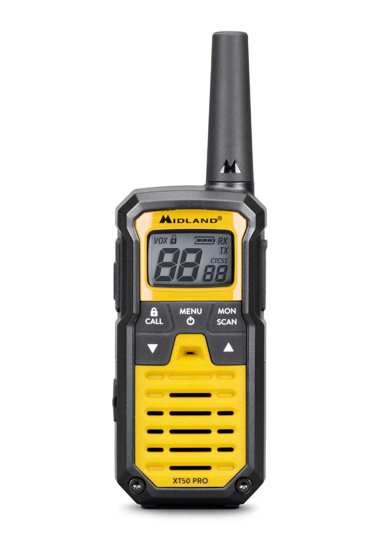 Midland XT50 Pro PMR446 radio koffertsett forfra