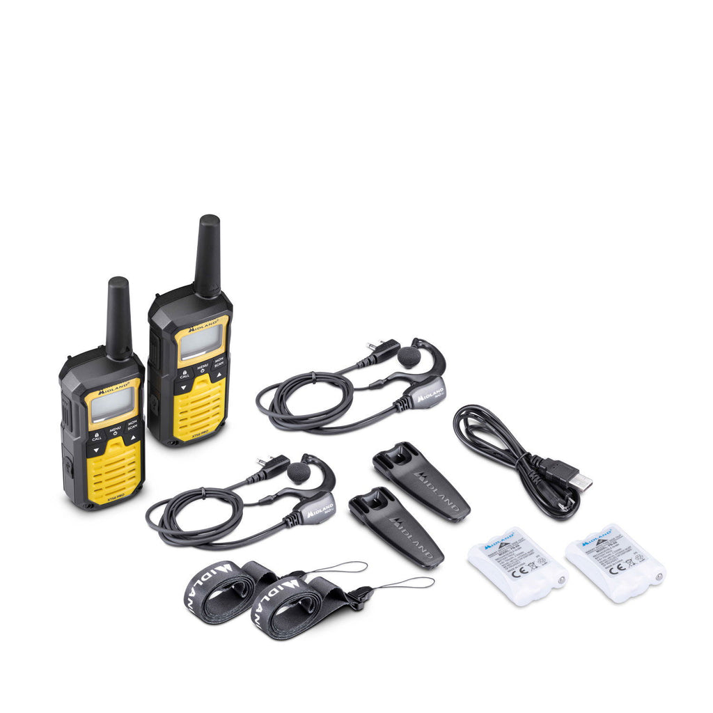 Detaljbilde av Midland XT50 Pro PMR446 radio koffertsett