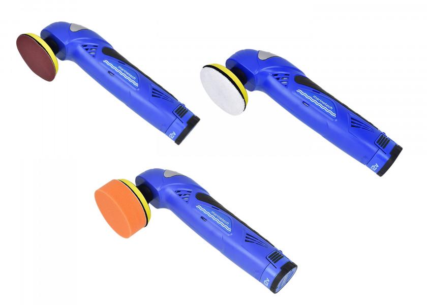 Montert Mini polerings- og slipemaskin batteridrevet for båt