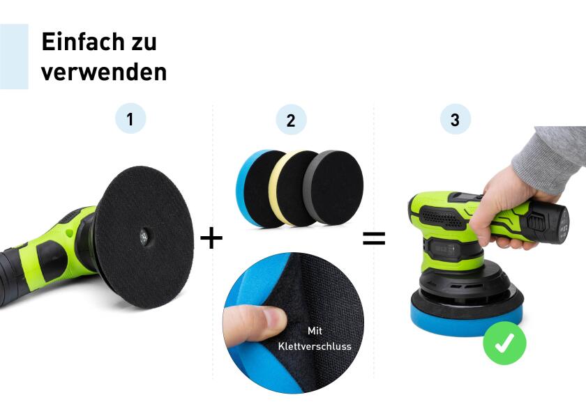 Mini poleringsmaskin batteridrevet rustfritt stål og plast