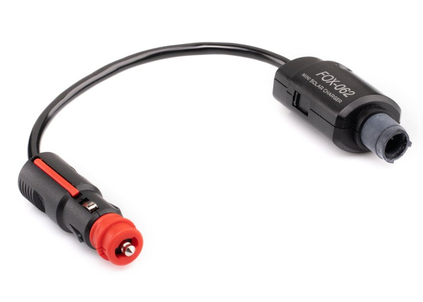 Miniatur solcelleregulator FOX-062 PWM 6,6A 12/24V bakside