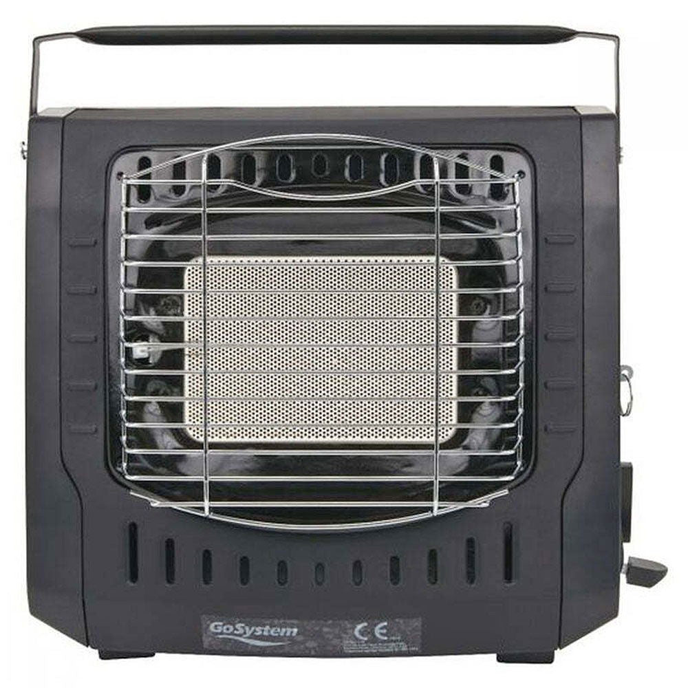 Mobil gassvarmer 1,2 kW 100 g/t 1,5 kg - Compass forfra