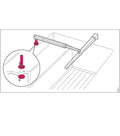 Monteringsfot for rorpilot ST 1000+ og ST 2000+ 38 mm - Raymarine forfra