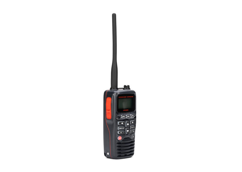 Montert Håndholdt VHF HX320E 6W flytende med USB-C i båt