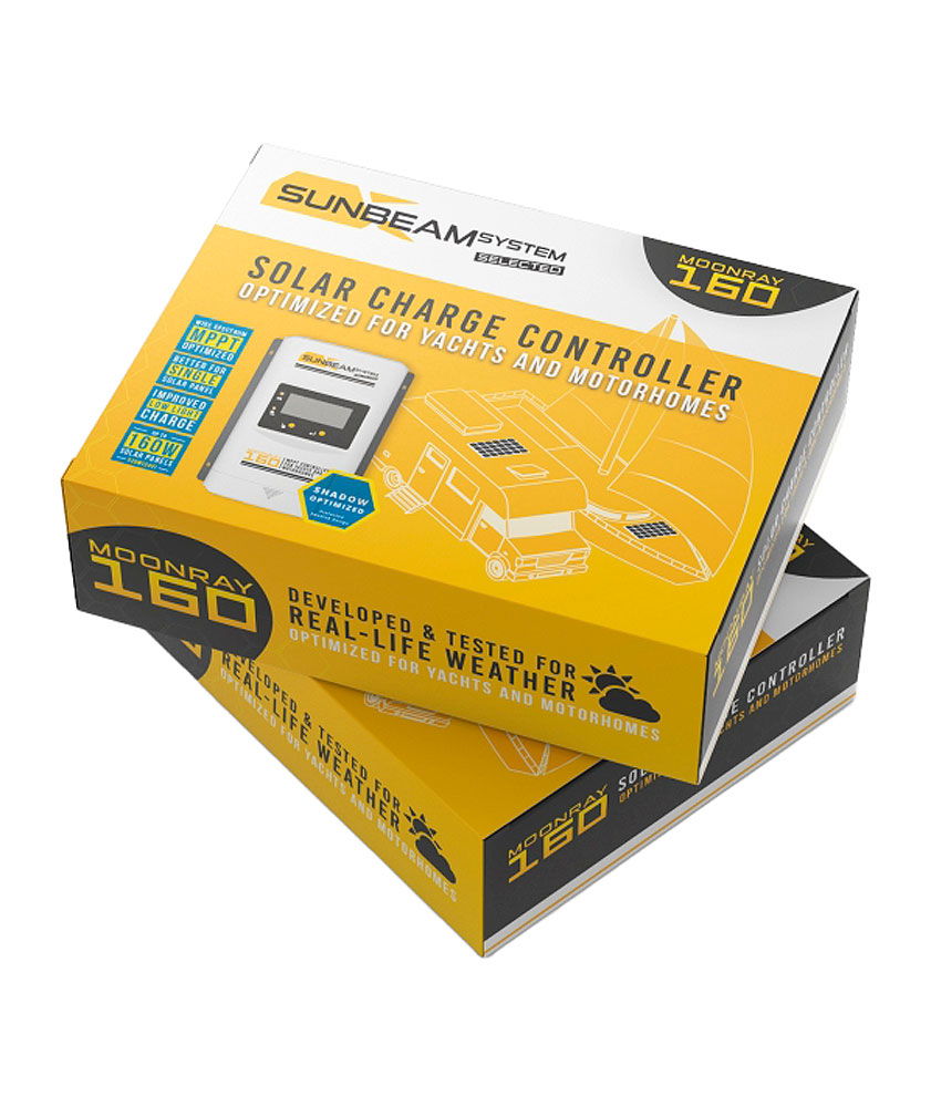 MoonRay MPPT Controller 160 W solcelleregulator detalj