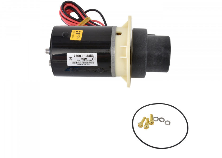 Motor- og pumpeenhet for elektrisk toalett 12V - Jabsco bakside