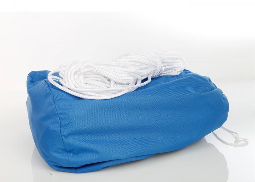 Motorbåtpresenning polyester 220 g/m² 4,3-4,9 m blå bakside