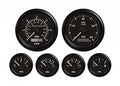 Motorinstrumentsett svart 12V - KUS forfra
