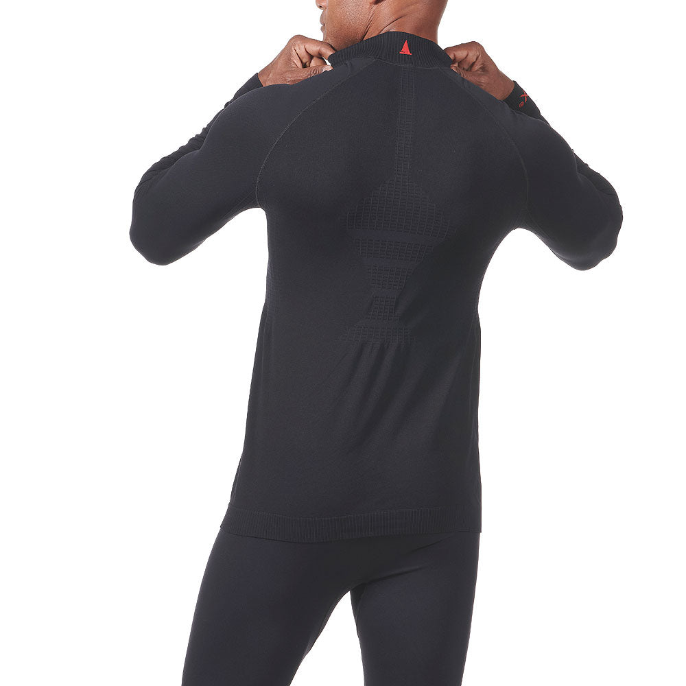 MPX Active baselayer trøye sømløs 4-veis stretch nærbilde av sømmer
