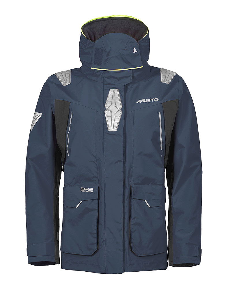 Musto BR2 Offshore 2.0 seiljakke dame forfra med hette