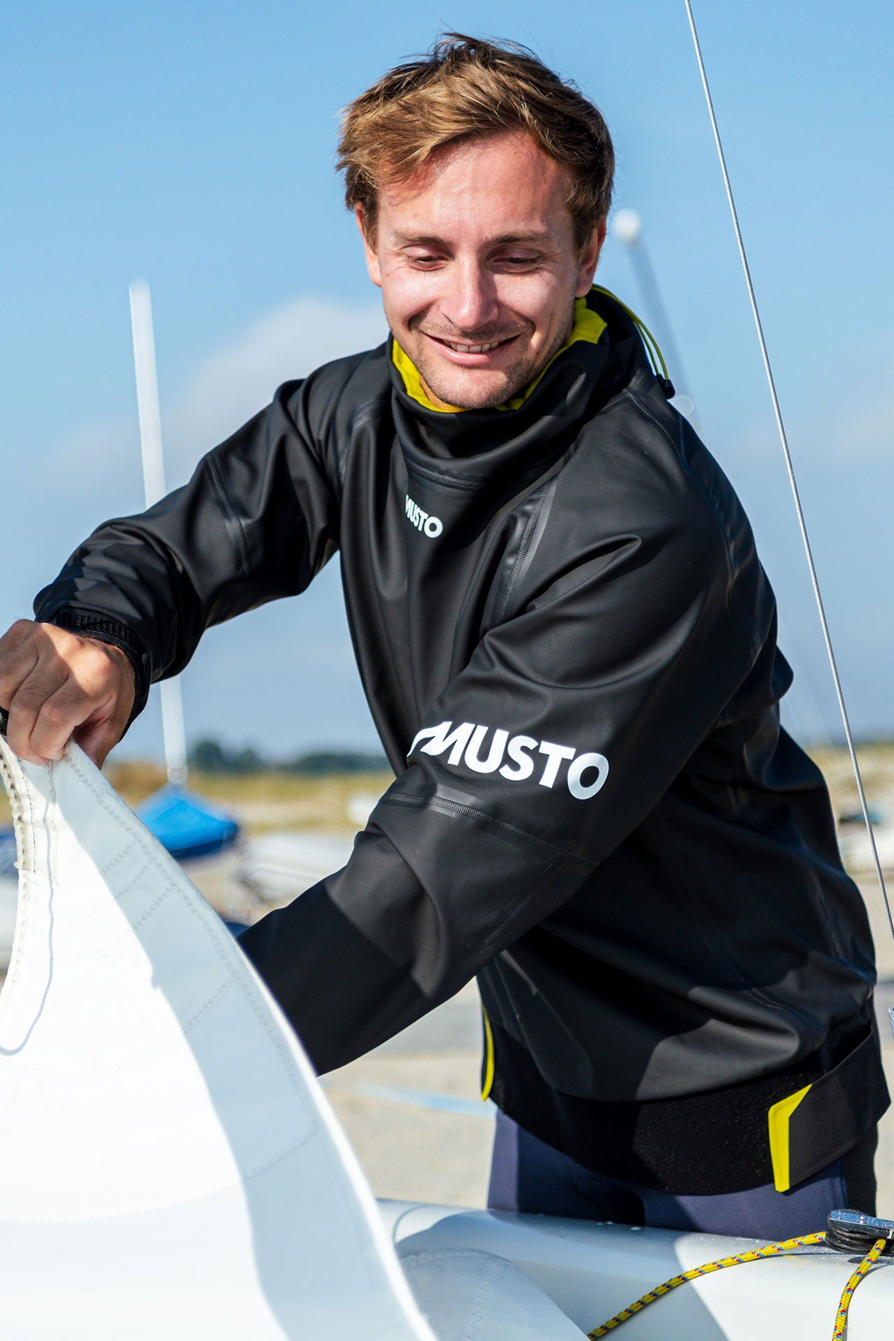 Musto Champion Aqua Top 2.0 polyuretanbelagt fleece bakside