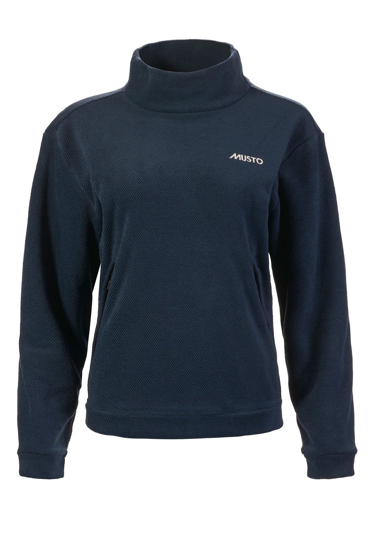 Musto Classic fleecegenser med høy krage forfra