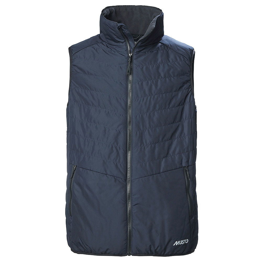 Musto Corsica Primaloft-vest forfra med glidelås