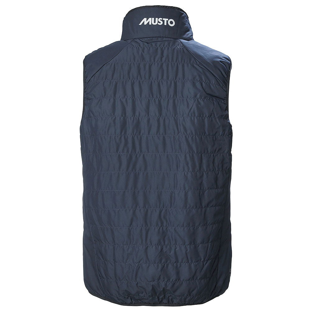 Detaljbilde av Musto Corsica Primaloft-vests kontrastfargede krage